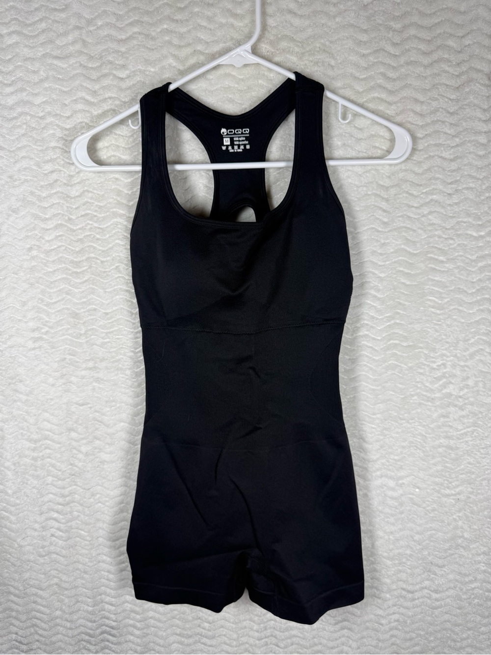 OQQ Black Athletic Tank Romper.. butt pick me up waist suck me in 🧡🧡🔥🔥